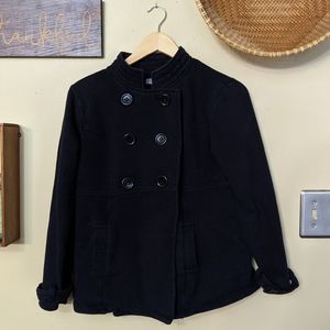 Olivia sky black button down coat!